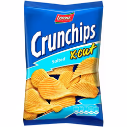 Lorenz Crunchips X Cut Salted 85 g (Pack of 24)