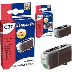 Pelikan C36/C37 ink cartridge 2 pc(s) Standard Yield Black