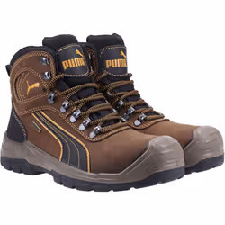 ) Puma Safety Sierra Nervada Mid Leather Brown Safety Boots - Brown, 6.5 (Adults' - Additional view 5