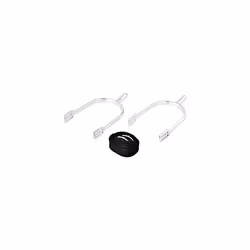 Women's Drop-Shape Spurs With Straps - Metallic, 25 Mm