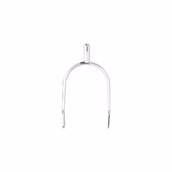 Women's Drop-Shape Spurs With Straps - Metallic, 25 Mm