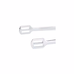 Women's Drop-Shape Spurs With Straps - Metallic, 25 Mm