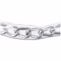 321415 70 cm PVC coated tether chain with panic hook and carab.