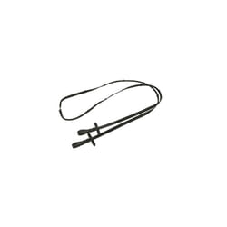 3222117 Antislip Rubber Reins, Black, Full, 15 mm