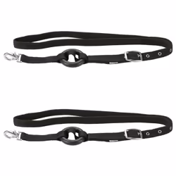 Kerbl 2x Side Reins Equestrian Pony Cob Horse Riding Control Black Full 32660