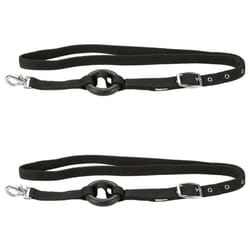 Kerbl 2x Side Reins Equestrian Pony Cob Horse Riding Control Black Full 32660