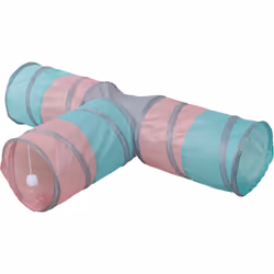 Kerbl Triangle, Cat, Tunnel, Blue, Grey, Pink, 25 cm, 500 mm, 800 mm