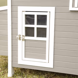 Kerbl ECO Chicken Pen Plastic Grey and White Cage Habitat Aviary House Coop - Additional view 7
