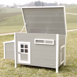 Kerbl ECO Chicken Pen Plastic Grey and White Cage Habitat Aviary House Coop - Additional view 8