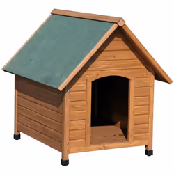 Kerbl Dog Kennel House Pet Cabin Indoor Outdoor Shelter Brown and Green 82394