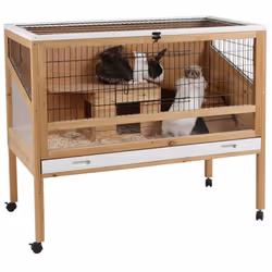 Kerbl Small Animal Cage Indoor Deluxe Wood Rabbit Duck Hen Habitat House 82725