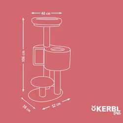 Kerbl Cat Tree Fridolin 106 cm Grey - Additional view 7