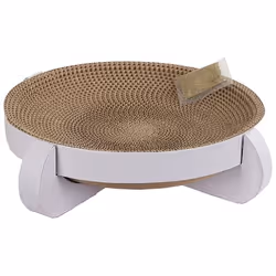 Kerbl 81555, Basket pet bed, Cat, Brown, White, Round, Monochromatic, 350 mm