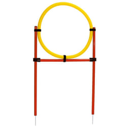 Kerbl Dog Agility Training Set Jump Hoop Poles Exercise Equipment Red 80758