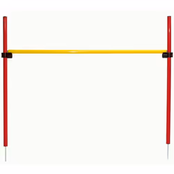 Kerbl Dog Agility Training Set Jump Hoop Poles Exercise Equipment Red 80758
