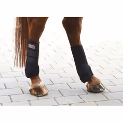 Kerbl Four Piece Horse Boots Wear Set Leg Protection Wraps Black Full 320133