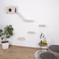 Kerbl Cat Climbing Wall Mont Blanc Wood Beige Kitty Tree Play Furniture Toy