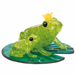 Crystal Puzzle, 43 Pieces, Frog Pair, Green