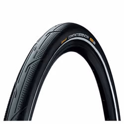 CONTINENTAL CONTACT URBAN REFLEX TYRE - WIRE BEAD PUREGRIP COMPOUND: BLACK/BLACK REFLEX 26X2.20"