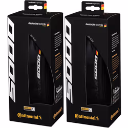 Continental Grand Prix 5000 650B X 25 Black-BW + Black Chili 2-Count
