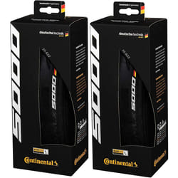 Continental Grand Prix 5000 700 X 32 Black-BW + Black Chili 2-Count