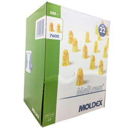 MOLDEX 7600 Mellows Soft Foam Earplugs SNR 22dB - Box of 200 Pairs