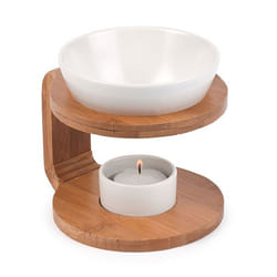 Pajoma burner "Round", bamboo/ceramic