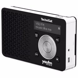 TechniSat Digitradio 1 Portable Analog & digital Black, White