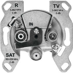 TechniSat TECHNIPRO SV 600 V2 socket-outlet SAT + TV + Radio Silver