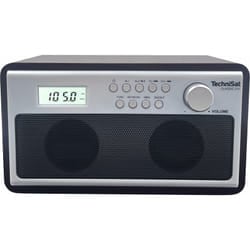 TechniSat CLASSIC 210 Clock Analog Silver, Wood