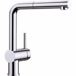 BLANCO LINUS-S, Standard, Chrome, Lever handles, Single, 3/8", Stream