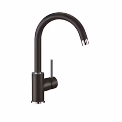 BLANCO 519415, Black, Lever handles, Single, 360°, 32.7 cm, 3.5 cm