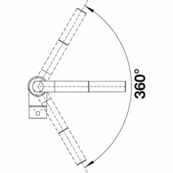 Blanco 519810, Sink Mixing Valve High-Pressure Chrome