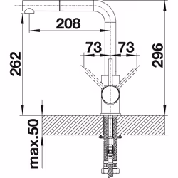 Blanco 519810, Sink Mixing Valve High-Pressure Chrome - Additional view 4