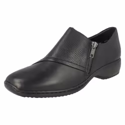 Ladies Rieker Smart Flat Shoes L3867 - UK 3.5, Black
