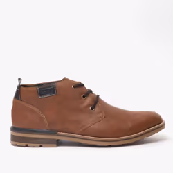 Rieker B1340-22 Mens Wide Fitting Lace Ankle Boots Brown - UK 7.5, Brown