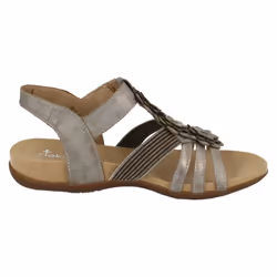 Girls Rieker Open Toe Summer Sandals K2263 - UK 1.5 Child, Grey