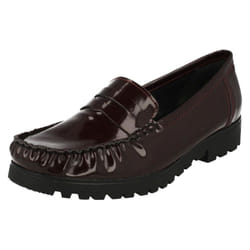Ladies Rieker Loafer Style Shoes 40360 - UK 6, Red