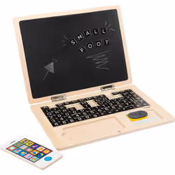 Small foot Wooden Laptop with Magnet Board, Children's dry erase board/pad, 6 yr(s), Wood