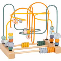 Small foot Bead Maze "Safari", 1 yr(s), Plastic, Wood, Multicolour, Natural