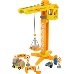 Small foot Crane with Construction Site Accessories
