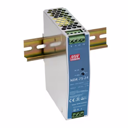 MEAN WELL NDR-75-24, 76.8 W, 90 - 264 V, 47 - 63 Hz, 12 ms, 85.5%, Over voltage, Overheating, Overload