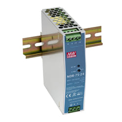 MEAN WELL NDR-75-24 power supply unit 76.8 W Blue, Metallic