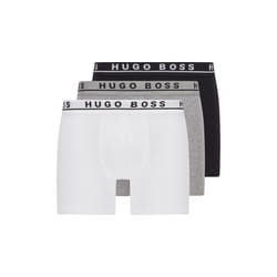 Hugo Boss 3 Pack OF STRETCH-COTTON BOXER BRIEFS - Black / White / Grey - L