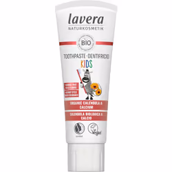 Toothpaste Kids Fluoride-Free - Without colourants - Protects Milk Teeth - Mildly Fruity - Organic Calendula & Calcium - Vega ...