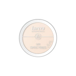 Satin Compact Powder -Light 01- nude - Organic Almond Oil & Organic Rice Powder - Vegan - Mattifying - Long-Lasting - Velvety Texture (1 x 9,5g)