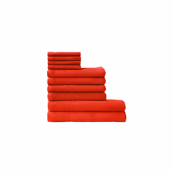 Kristall Hand Towel Set, Cotton, Red, 26 x 36 cm
