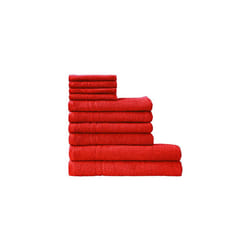 Kristall Hand Towel Set, Cotton, Red, 26 x 36 cm