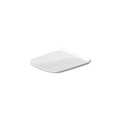 Duravit DuraStyle 0063790000Â Toilet Seat with Soft Close Hinges Stainless Steel White