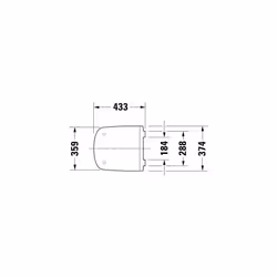 Duravit DuraStyle 0063790000Â Toilet Seat with Soft Close Hinges Stainless Steel White - Additional view 4
